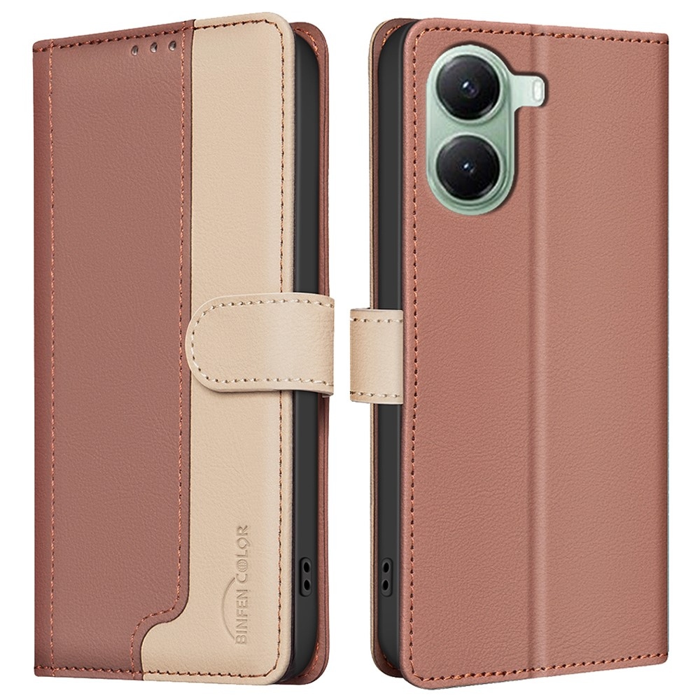 BNF DUO knížkové pouzdro na Xiaomi Poco X7 Pro 5G - hnědé