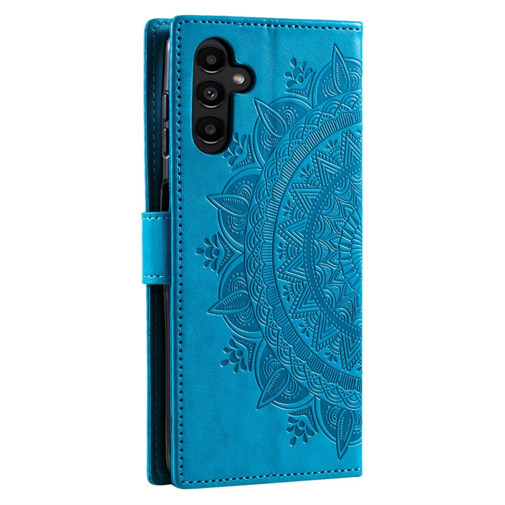 Mandala knížkové pouzdro na Samsung Galaxy A26 5G - modré
