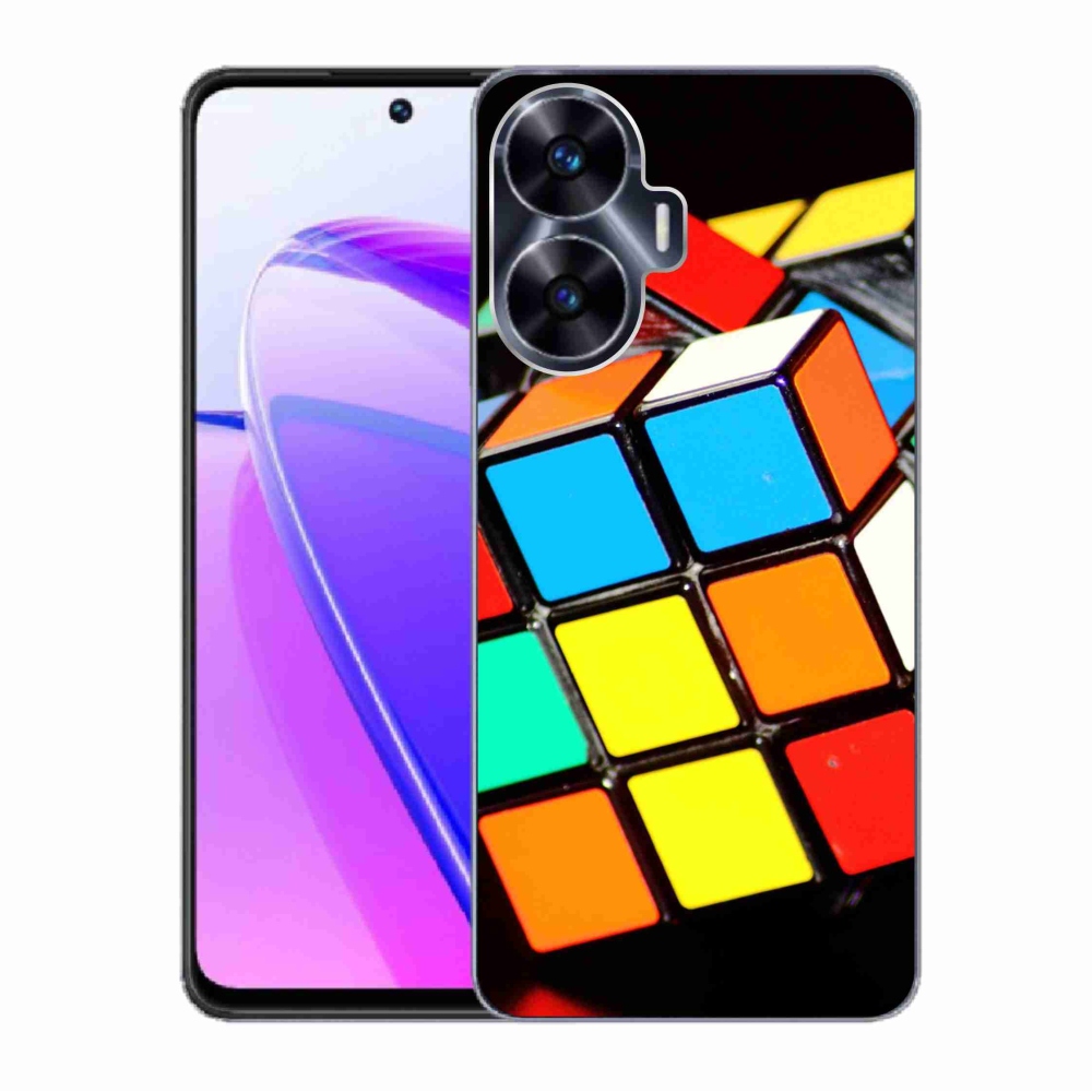 Gelový obal mmCase na Realme C55 - rubikova kostka