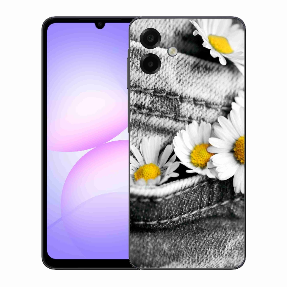 Gelový kryt mmCase na Samsung Galaxy A07 4G - kopretiny