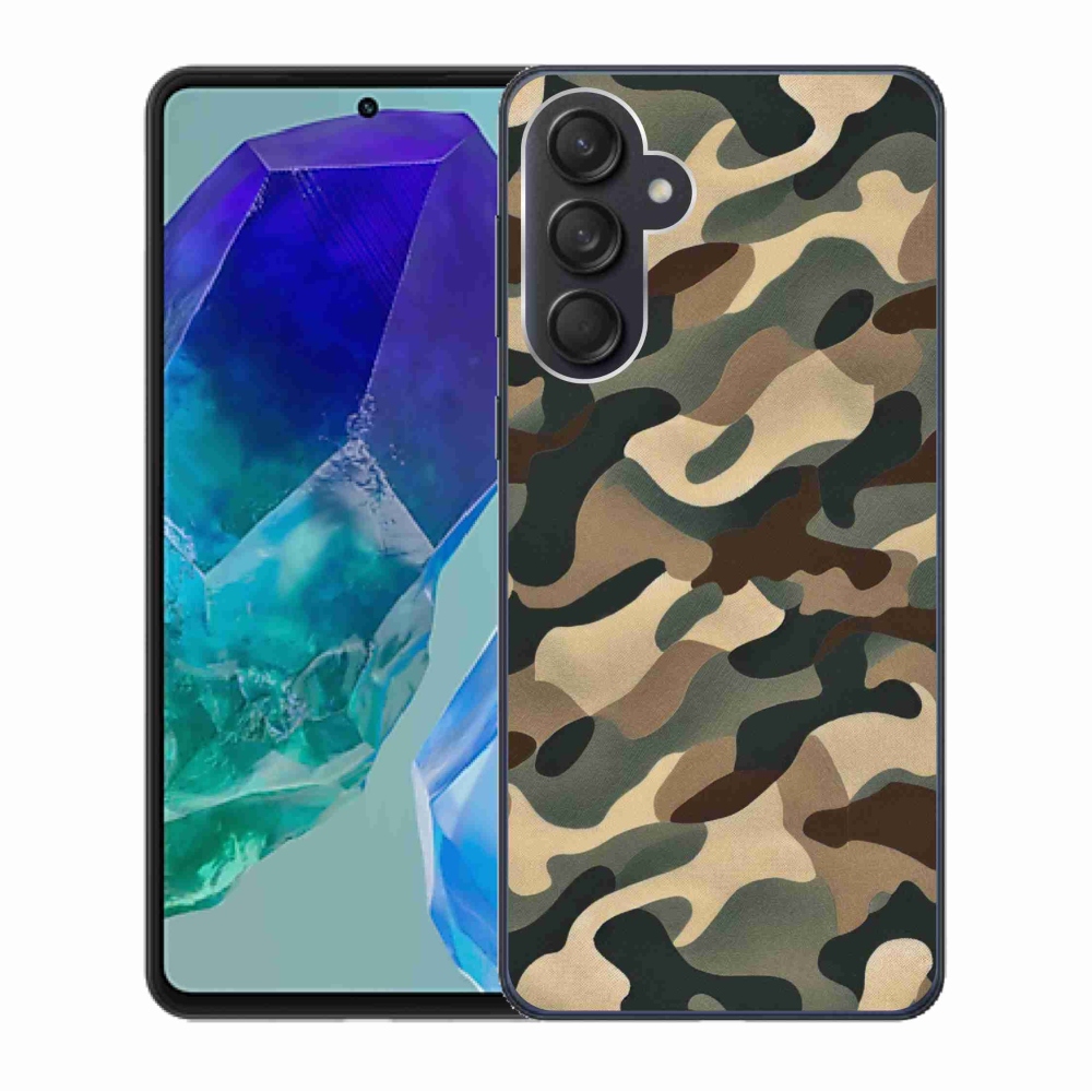 Gelový kryt mmCase na Samsung Galaxy M55 5G - maskáčový vzor 11