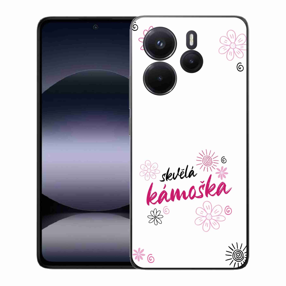 Gelový kryt mmCase na Xiaomi Redmi Note 14 - skvělá kámoška bílé pozadí