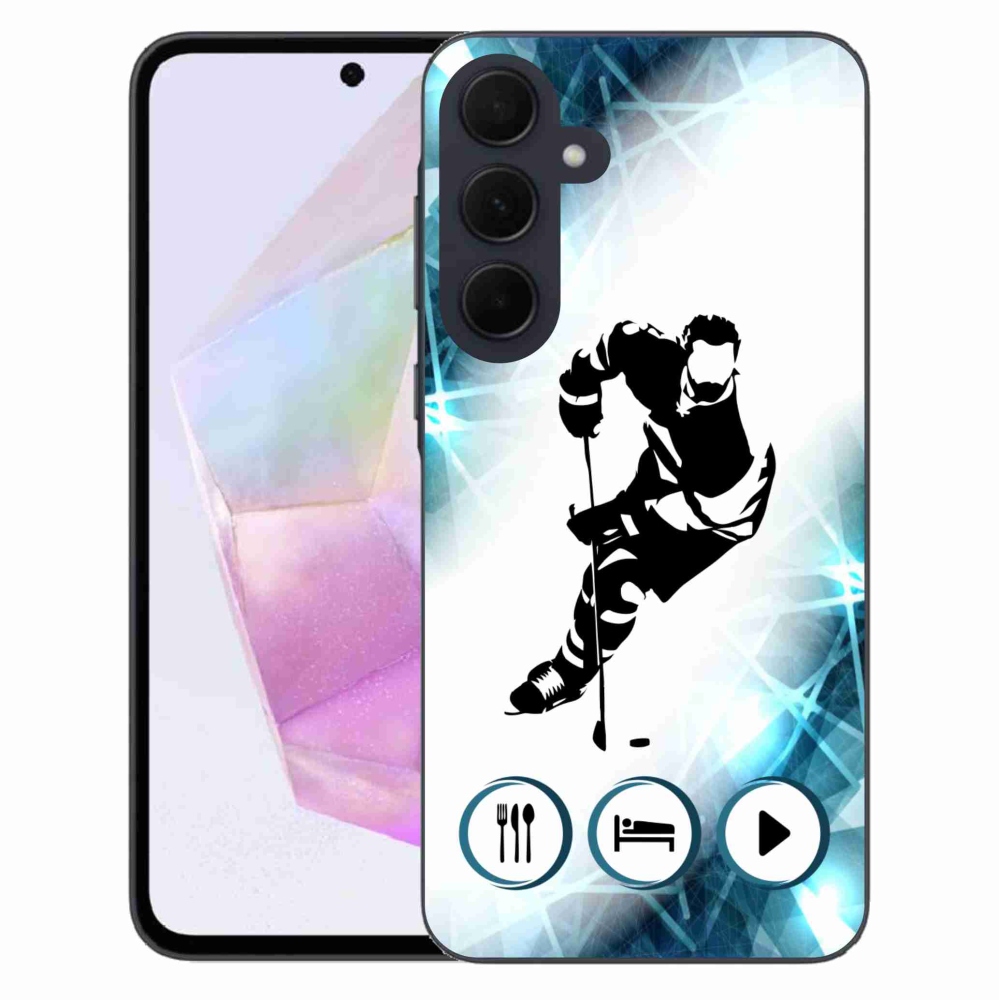 Gelový kryt mmCase na Samsung Galaxy A35 5G - hokej 1