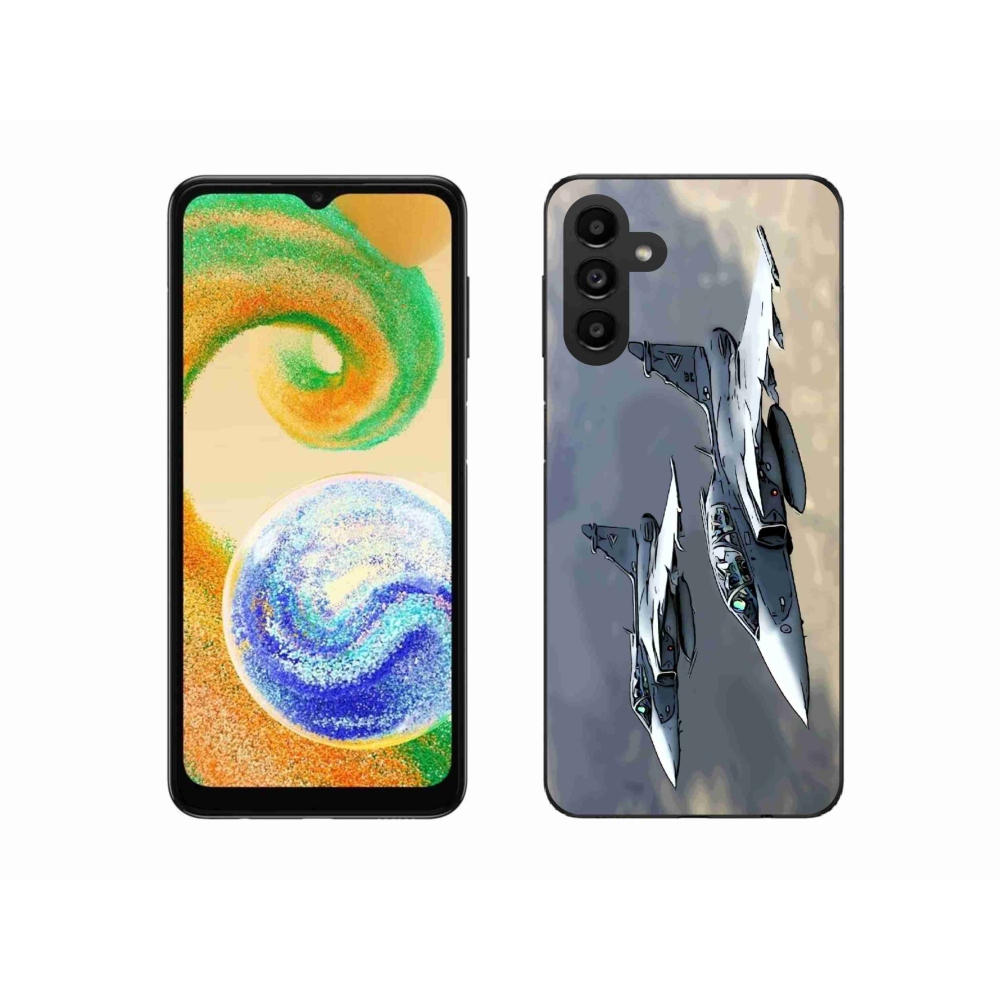 Gelový kryt mmCase na Samsung Galaxy A04s (164.7x76.7x9.1mm) - stíhačky