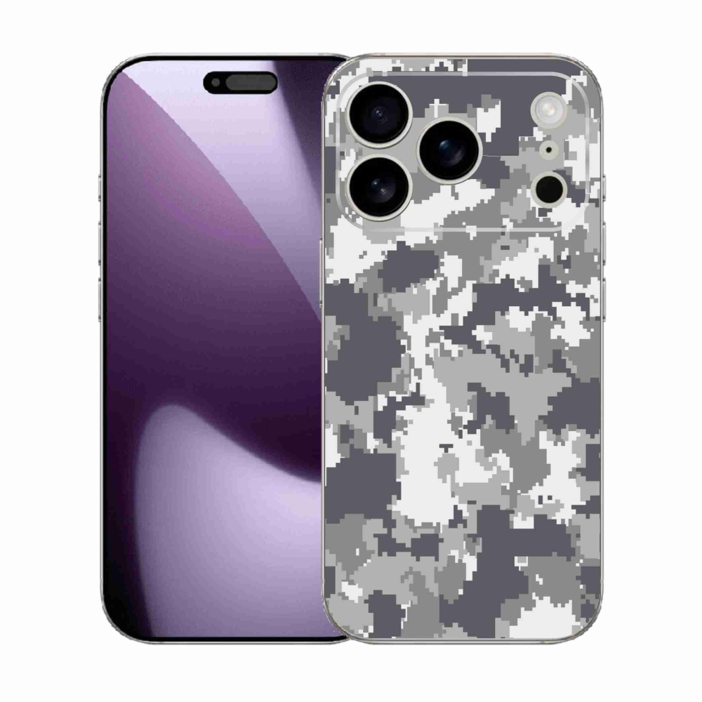 Gelový kryt mmCase na iPhone 17 Pro - maskáčový vzor 2