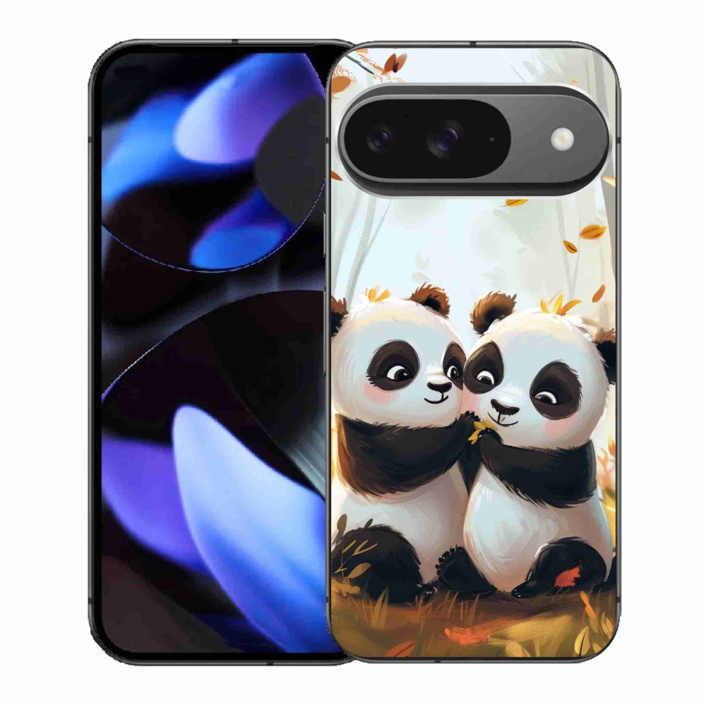 Gelový kryt mmCase na Google Pixel 9/9 Pro - pandy
