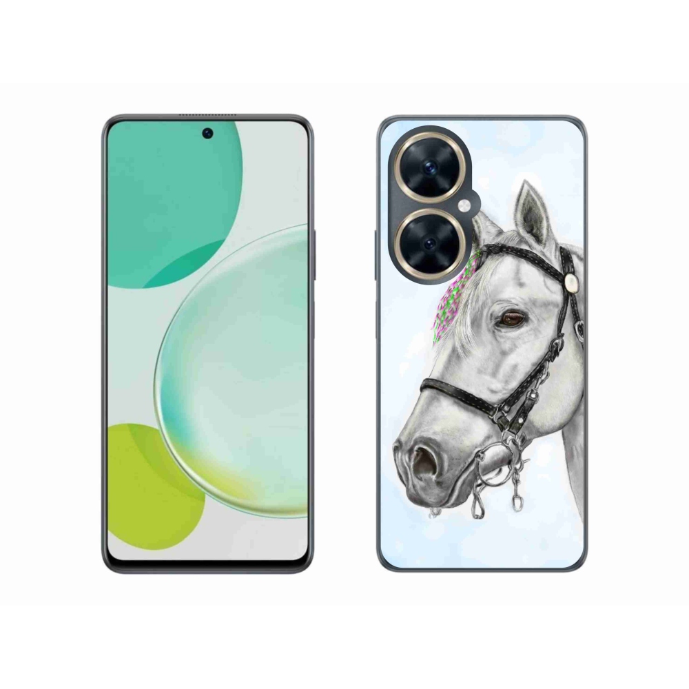 Gelový kryt mmCase na Huawei Nova 11i - bílý kůň 1