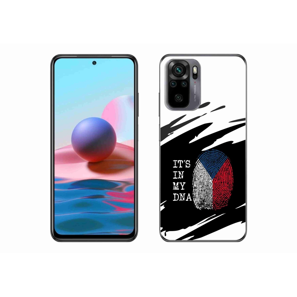 Gelový kryt mmCase na Xiaomi Poco M5s - vlajka otisk prstu černobílé pozadí