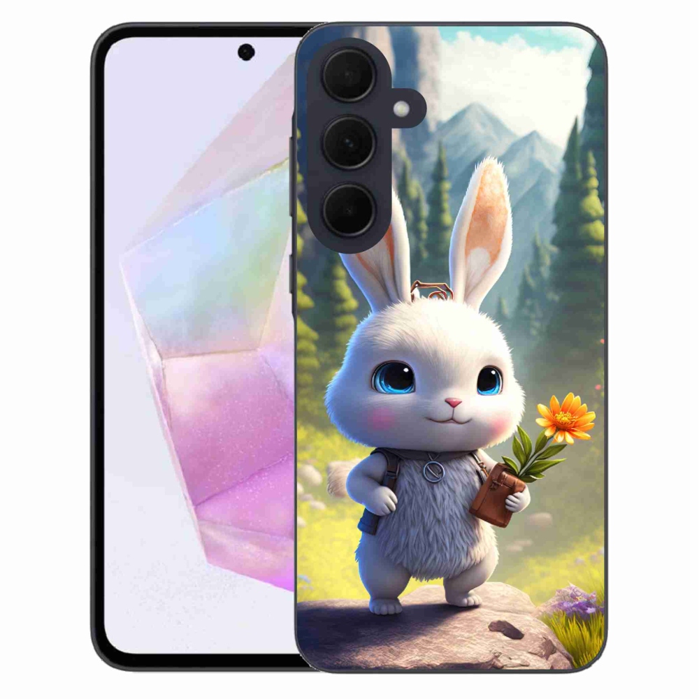 Gelový kryt mmCase na Samsung Galaxy A35 5G - roztomilý králíček