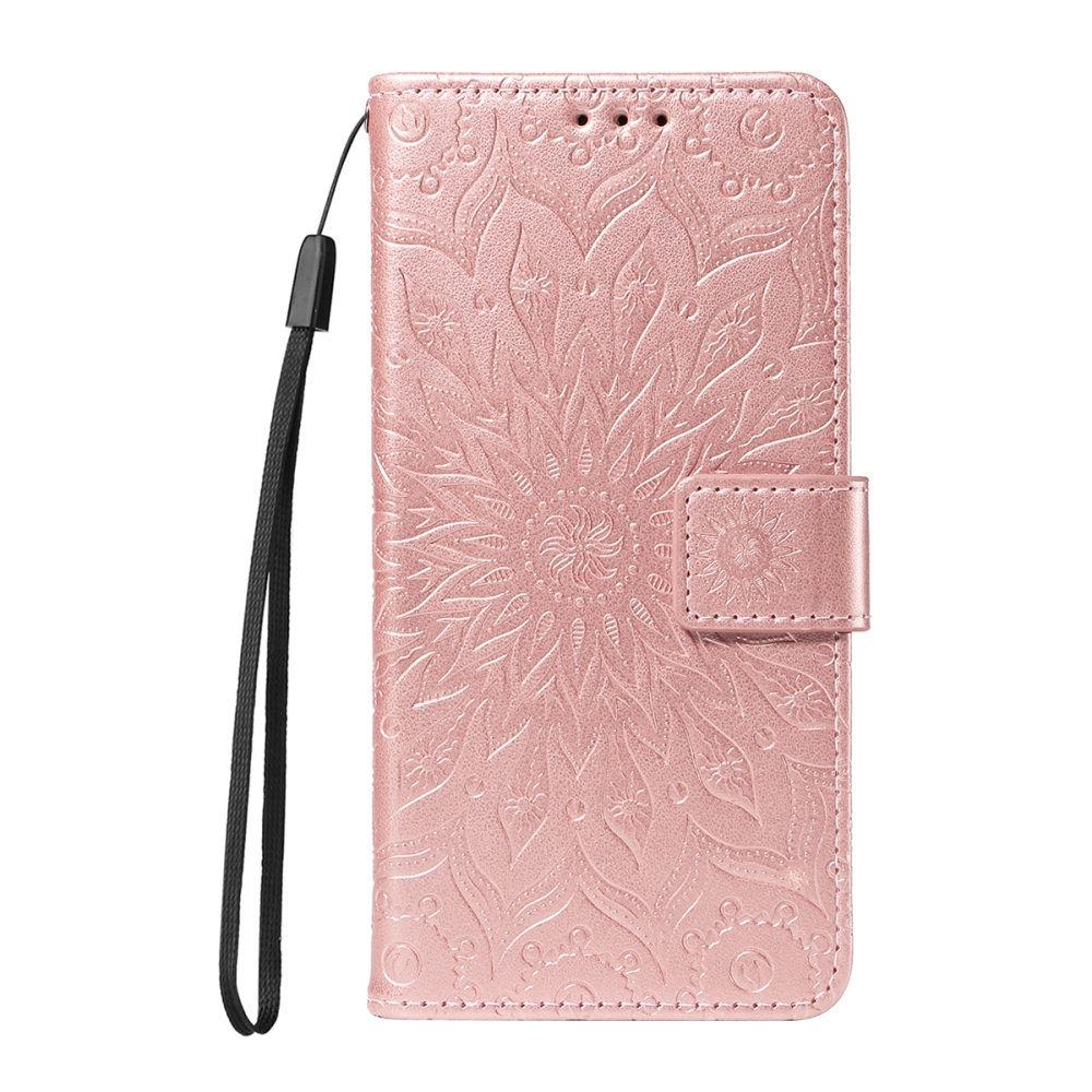 Sunflower knížkové pouzdro na Samsung Galaxy S25 FE - růžovozlaté