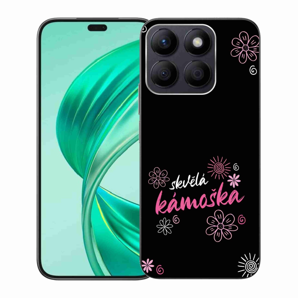 Gelový kryt mmCase na Honor X8b - skvělá kámoška černé pozadí