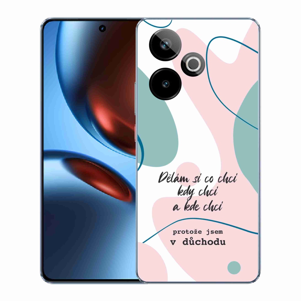 Gelový kryt mmCase na Realme GT 7 5G/GT 7T 5G - vtipný text 10 bílé pozadí
