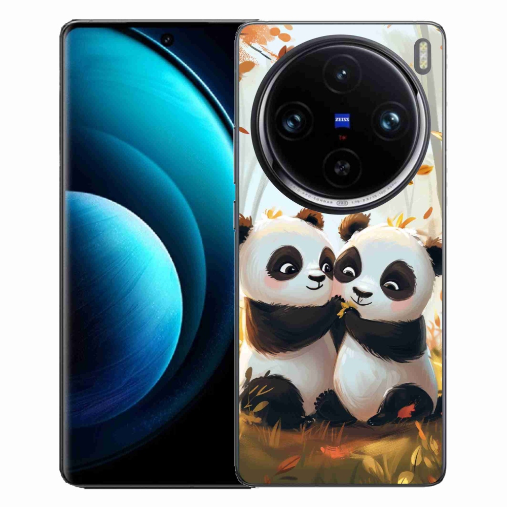 Gelový kryt mmCase na Vivo X100 Pro 5G - pandy