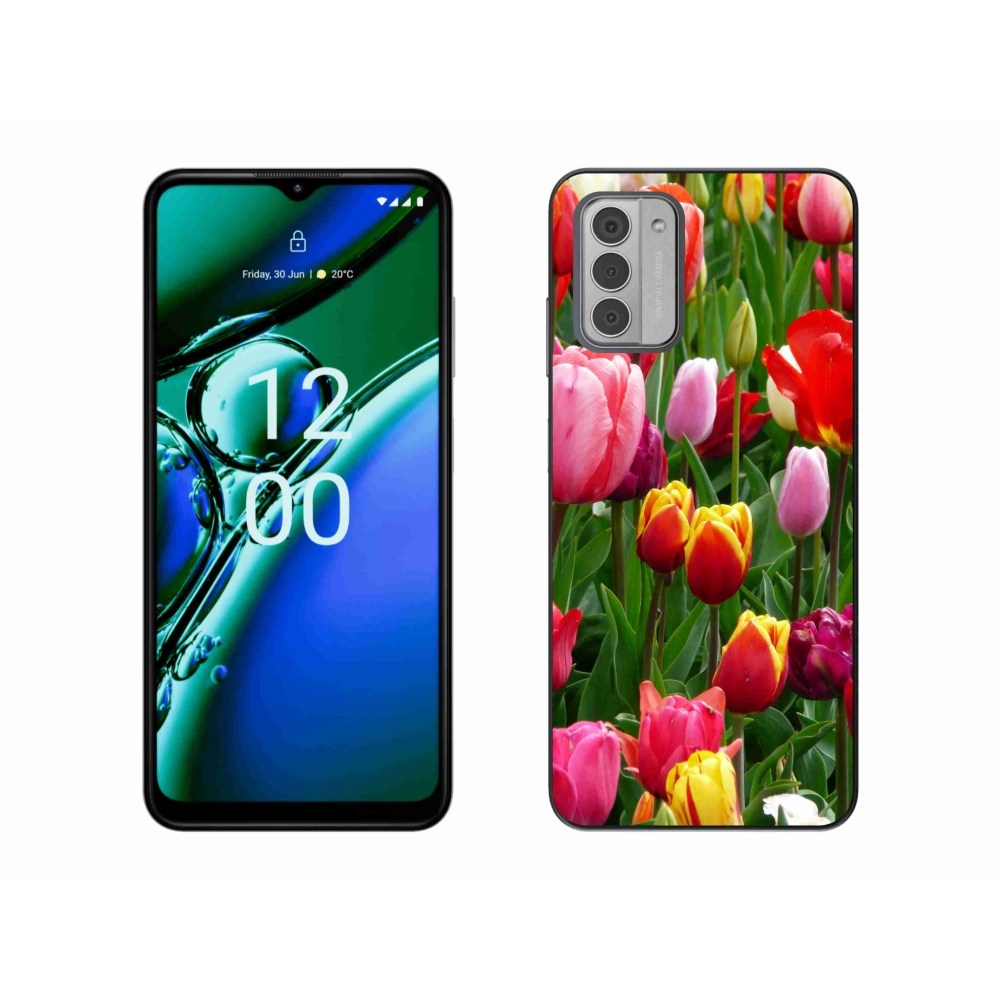 Gelový kryt mmCase na Nokia G42 - tulipány