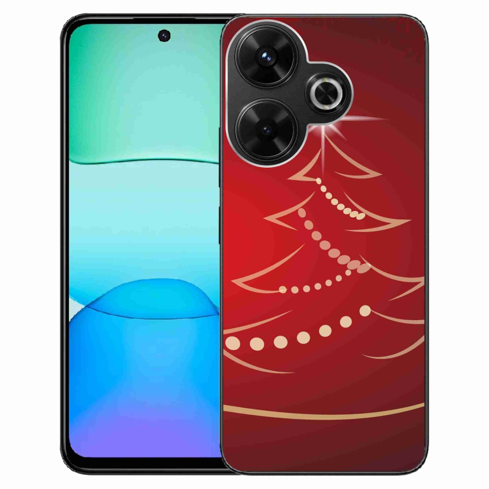 Gelový kryt mmCase na Xiaomi Redmi 13 4G/Poco M6 4G - kreslený vánoční stromek