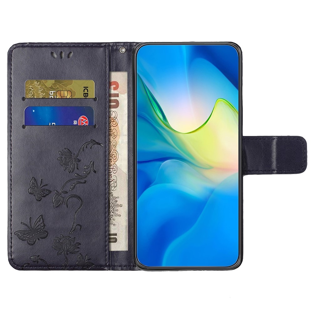 Flower knížkové pouzdro na Xiaomi Redmi Note 14 Pro 5G/Poco X7 5G/Note 14 Pro+ 5G - tmavěfialové