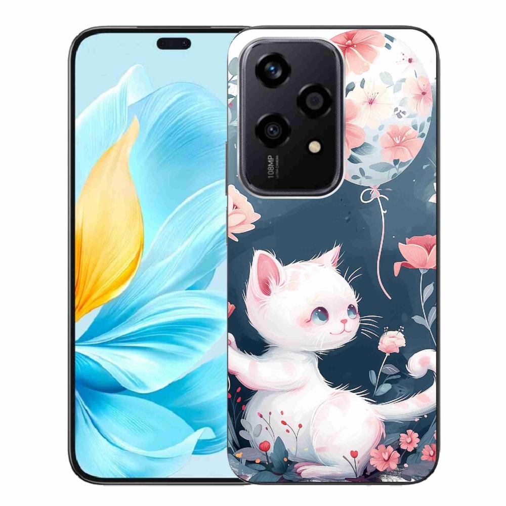 Gelový kryt mmCase na Honor 200 Lite 5G - kotě s balónkem