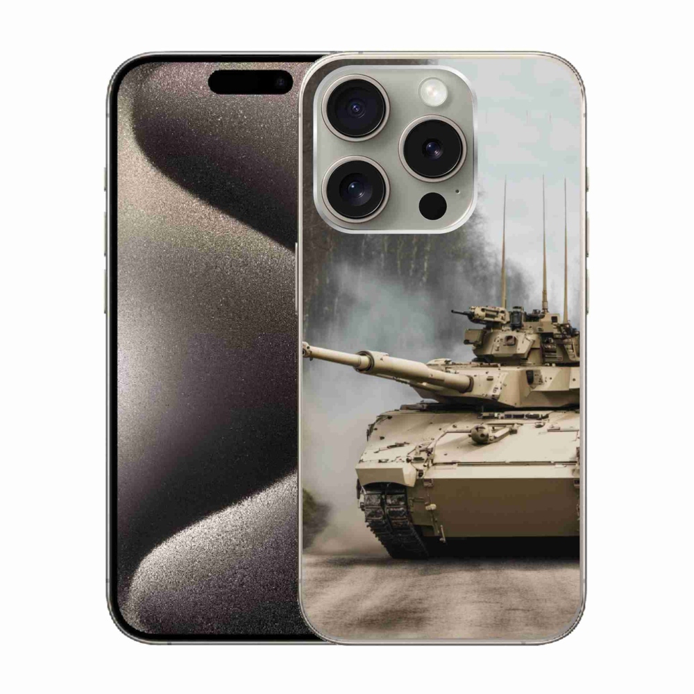 Gelový kryt mmCase na iPhone 15 Pro - tank 1
