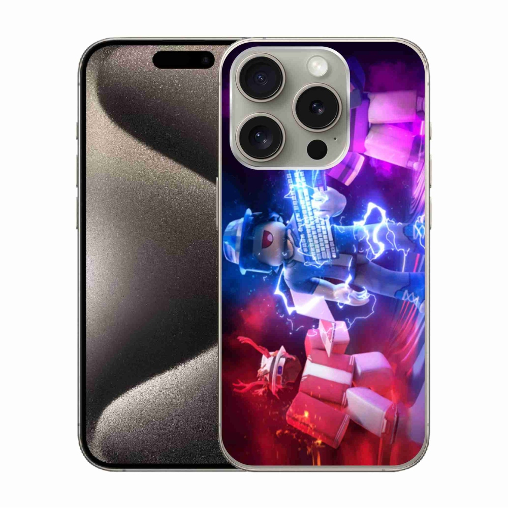 Gelový kryt mmCase na iPhone 15 Pro - roblox