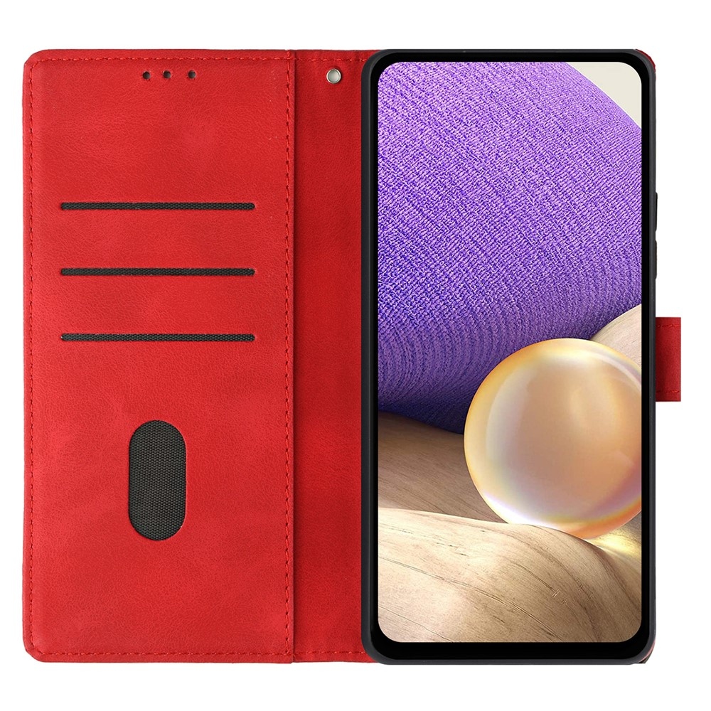 Triangles knížkové pouzdro na Xiaomi 15T - červené