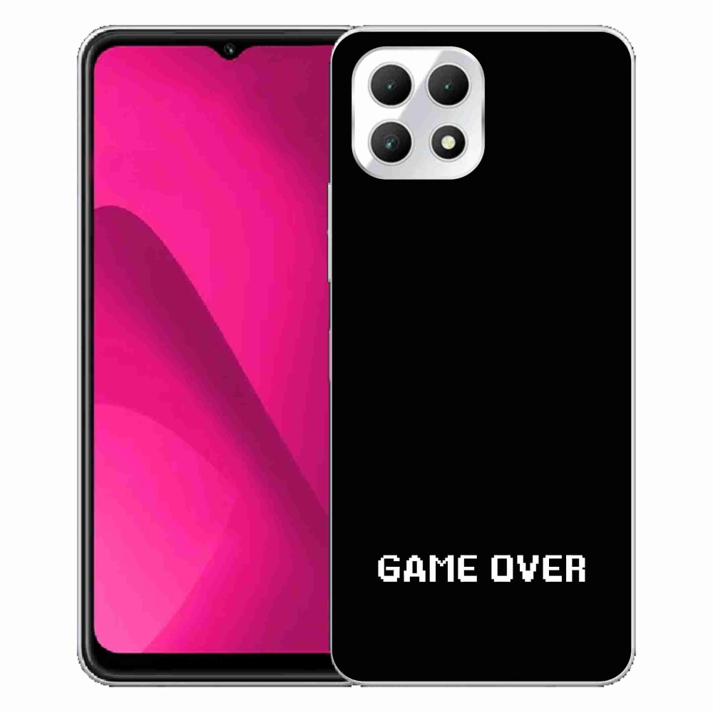 Gelový kryt mmCase na T-Mobile T Phone 2 - game over černé pozadí