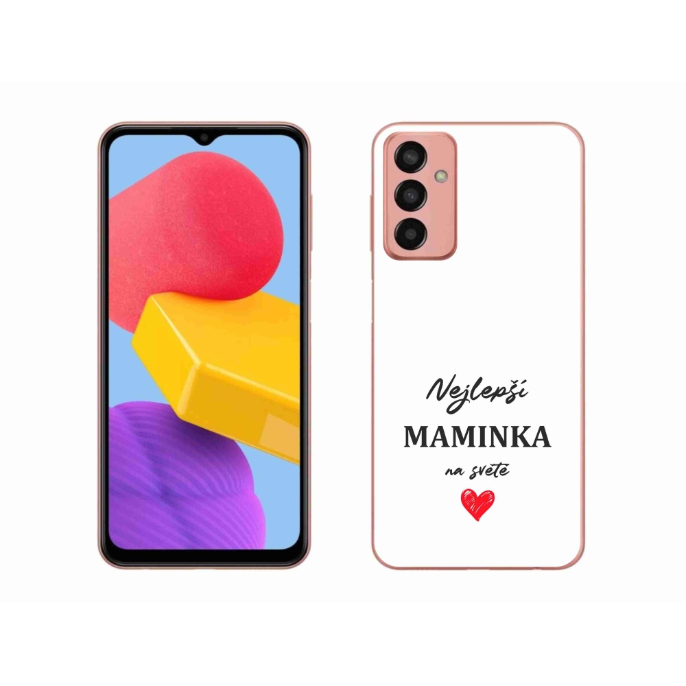 Gelový kryt mmCase na Samsung Galaxy M13 - nejlepší maminka 1 bílé pozadí