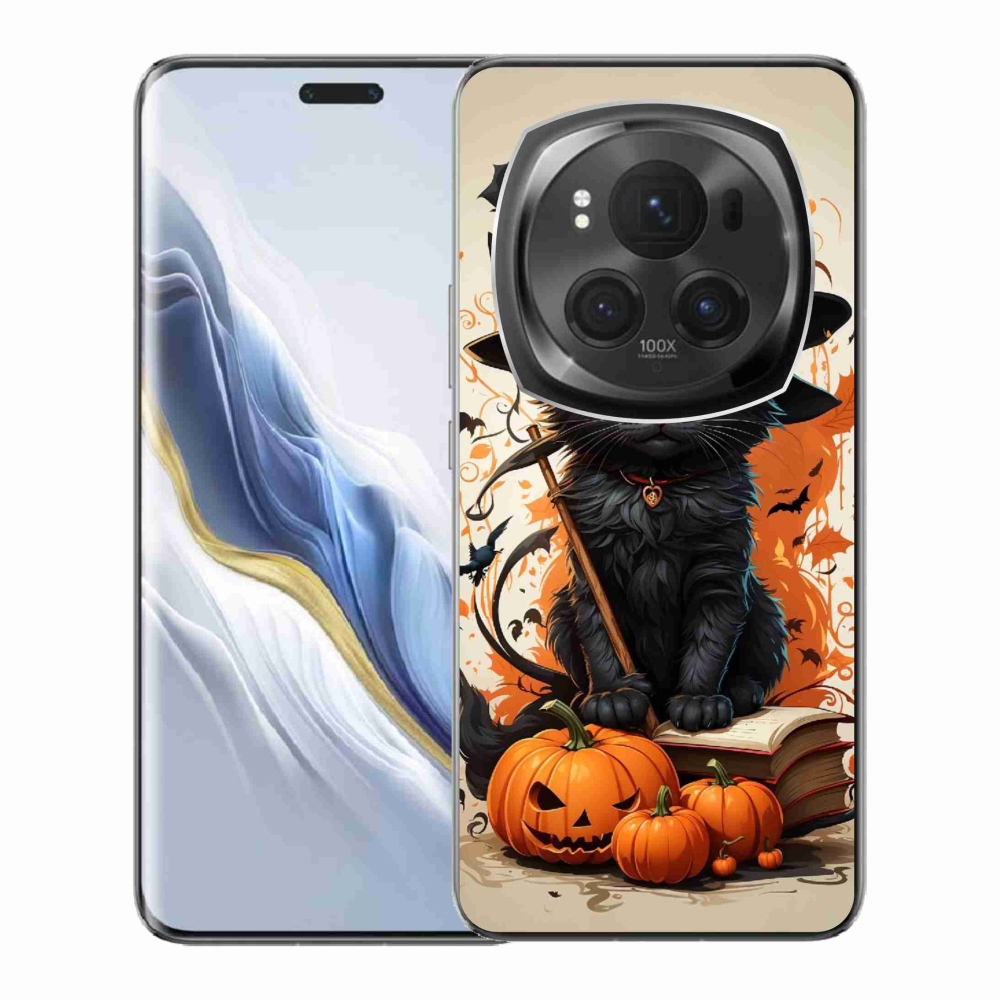 Gelový kryt mmCase na Honor Magic 6 Pro 5G - kocour čaroděj