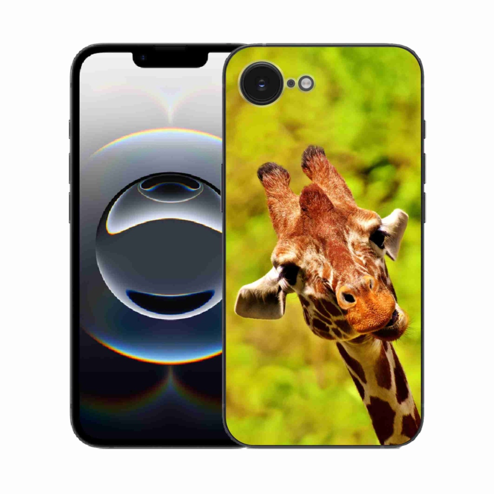 Gelový kryt mmCase na iPhone 16e - žirafa