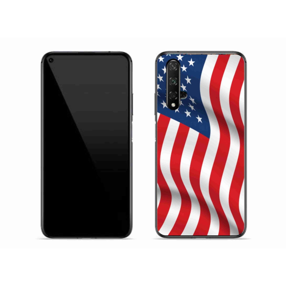 Gelový kryt mmCase na mobil Honor 20 - USA vlajka