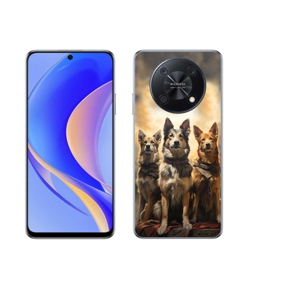 Gelový kryt mmCase na Huawei Nova Y90 - tři psi