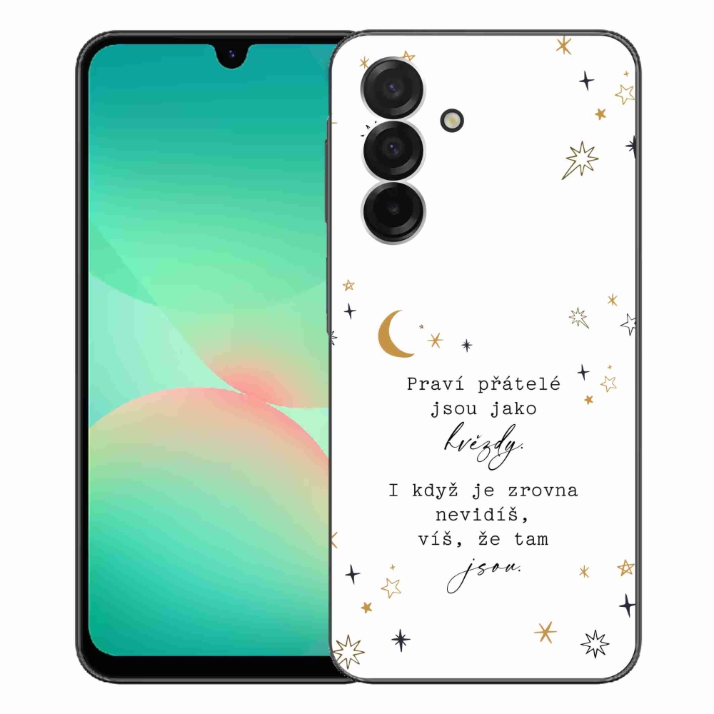 Gelový kryt mmCase na Samsung Galaxy A26 5G - citát 6 bílé pozadí