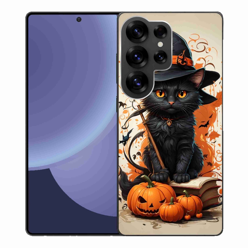 Gelový kryt mmCase na Samsung Galaxy S25 Ultra - kocour čaroděj