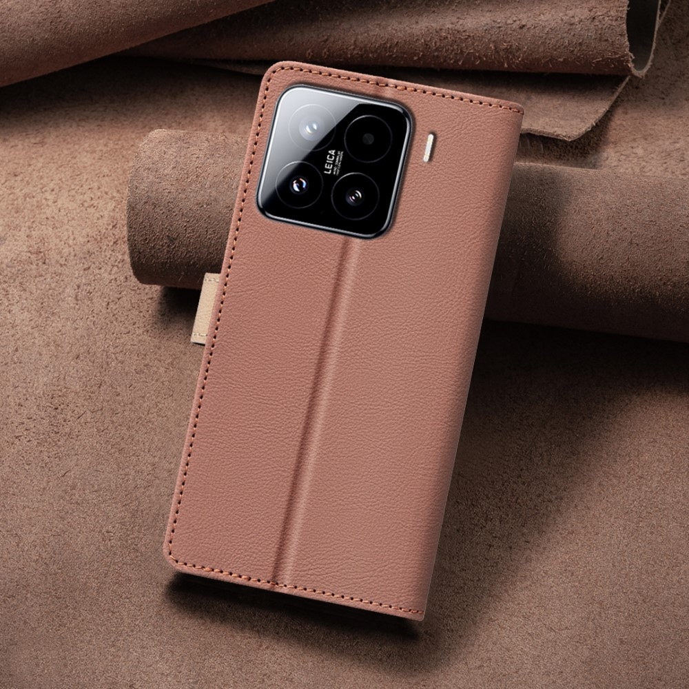 BNF DUO knížkové pouzdro na Xiaomi 15 - hnědé
