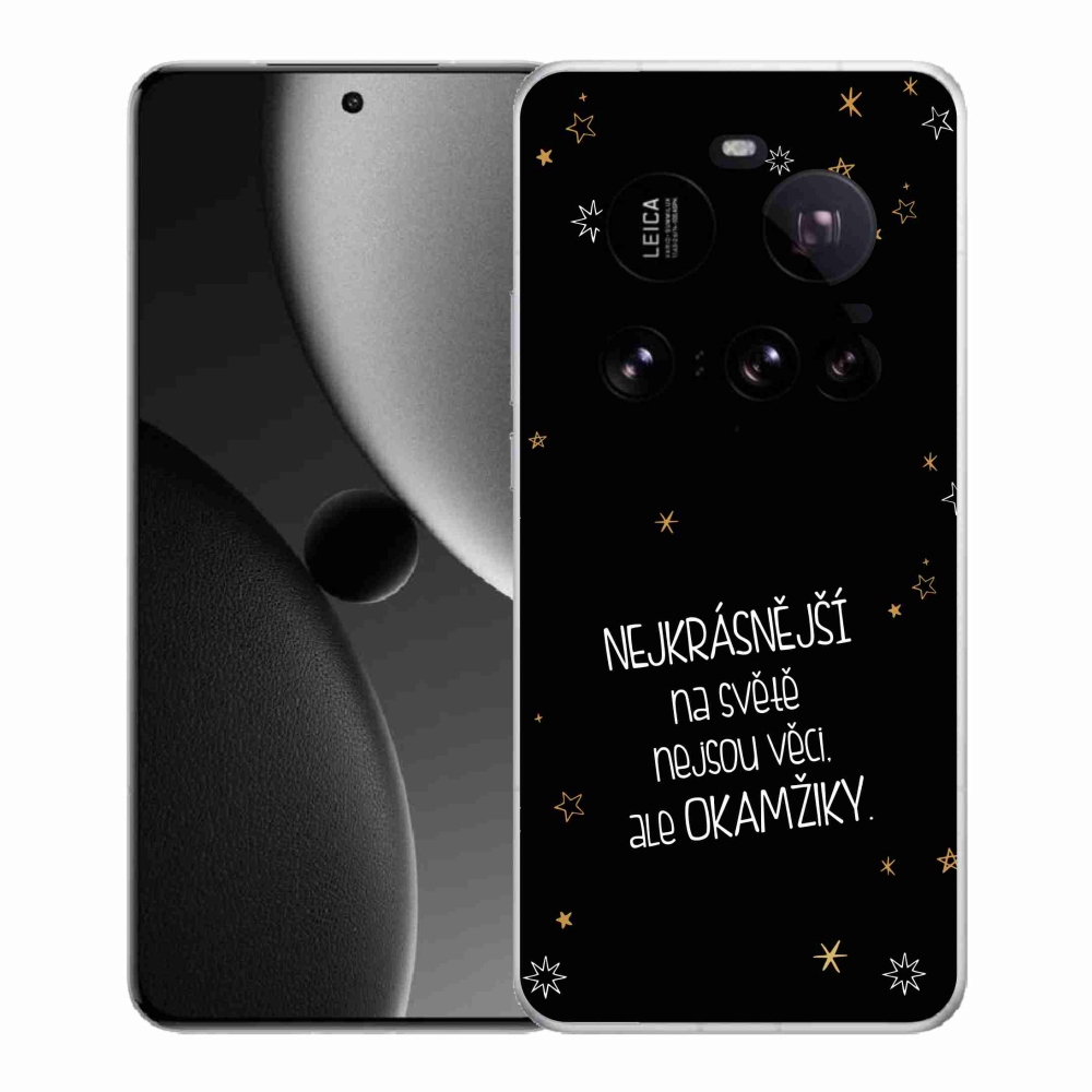 Gelový kryt mmCase na Xiaomi 15 Ultra - citát 4 černé pozadí