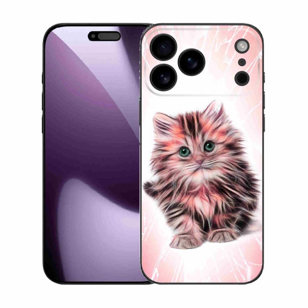 Gelový kryt mmCase na iPhone 17 Pro Max - roztomilé kotě