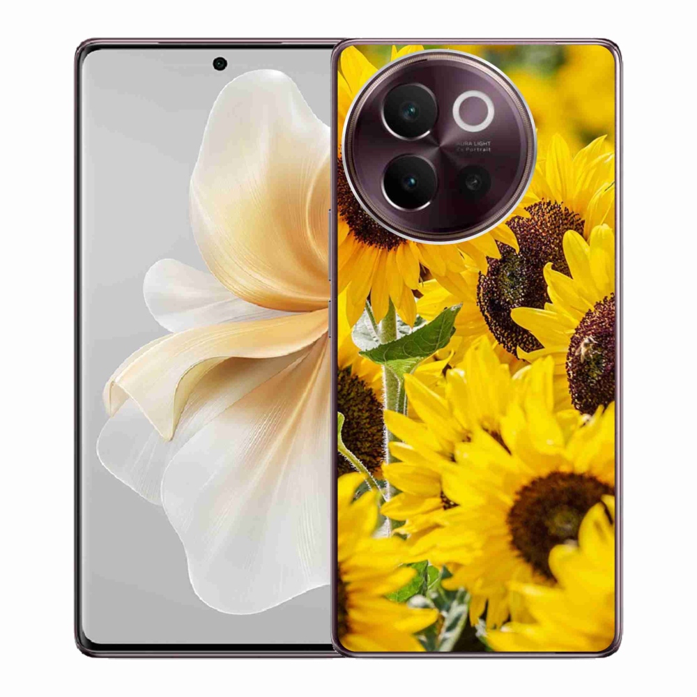 Gelový kryt mmCase na Vivo V40 Lite 5G - slunečnice