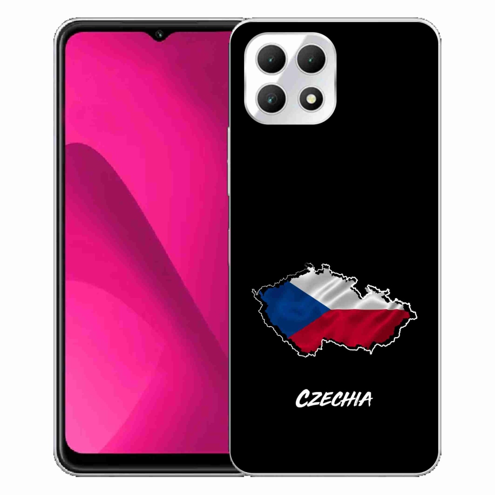Gelový kryt mmCase na T-Mobile T Phone 2 - Czechia černé pozadí