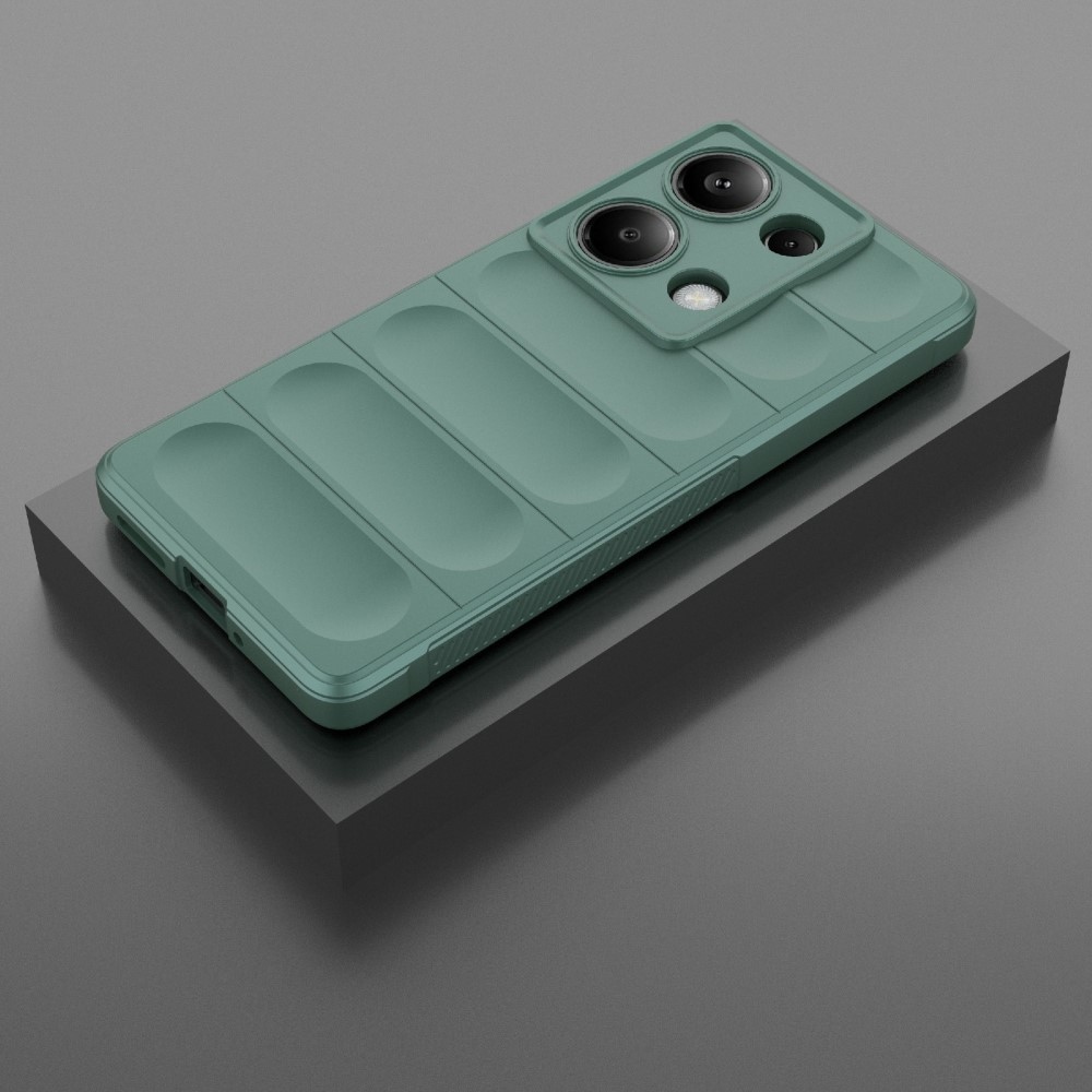 Rugg odolný gelový obal na Xiaomi Redmi Note 14S - zelený
