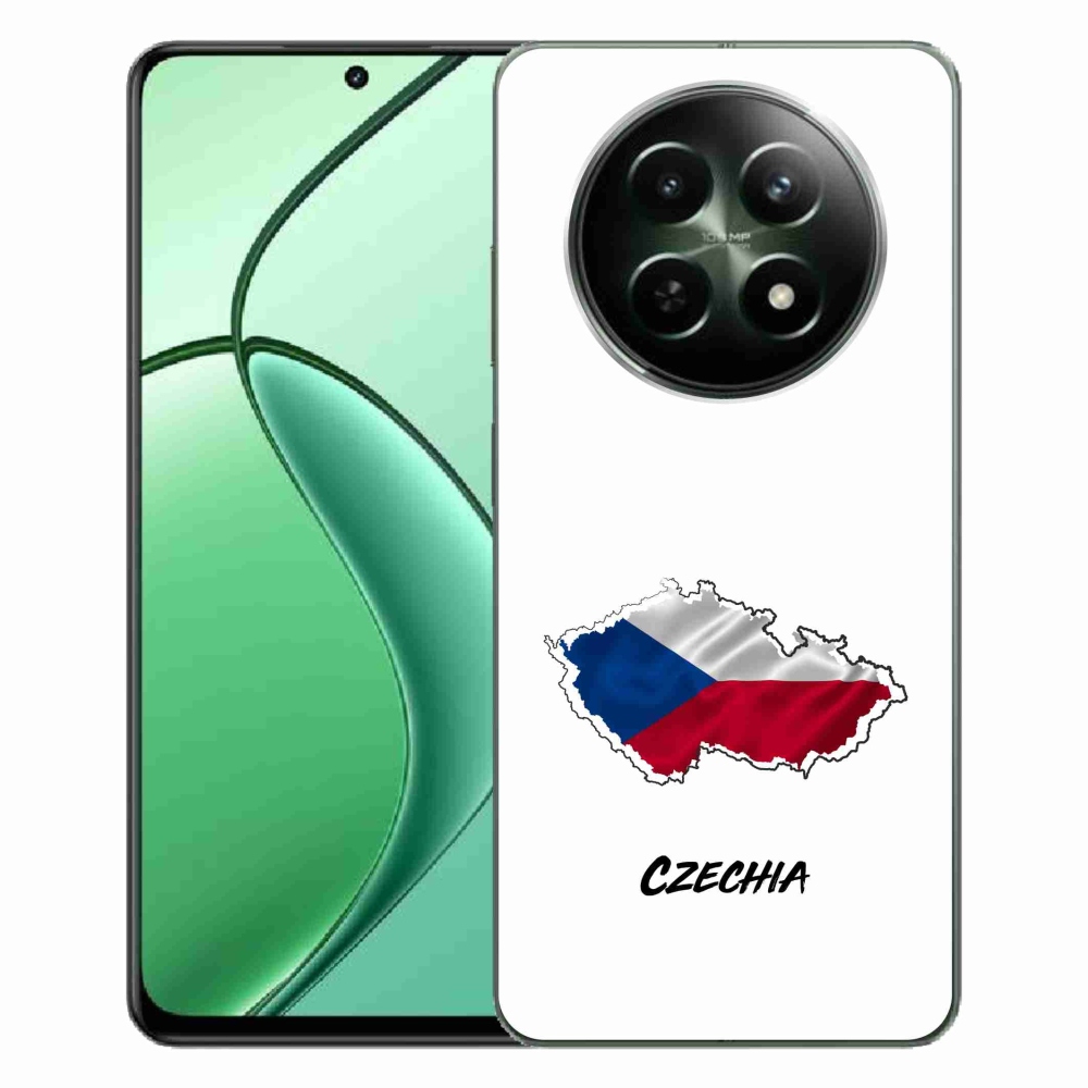 Gelový kryt mmCase na Realme 12 5G/12x 5G - Czechia bílé pozadí