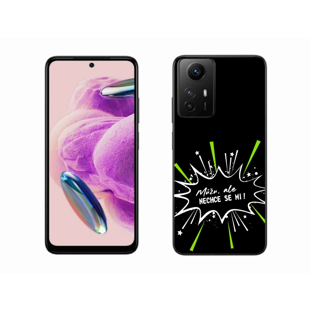 Gelový kryt mmCase na Xiaomi Redmi Note 12S - vtipný text 11 černé pozadí