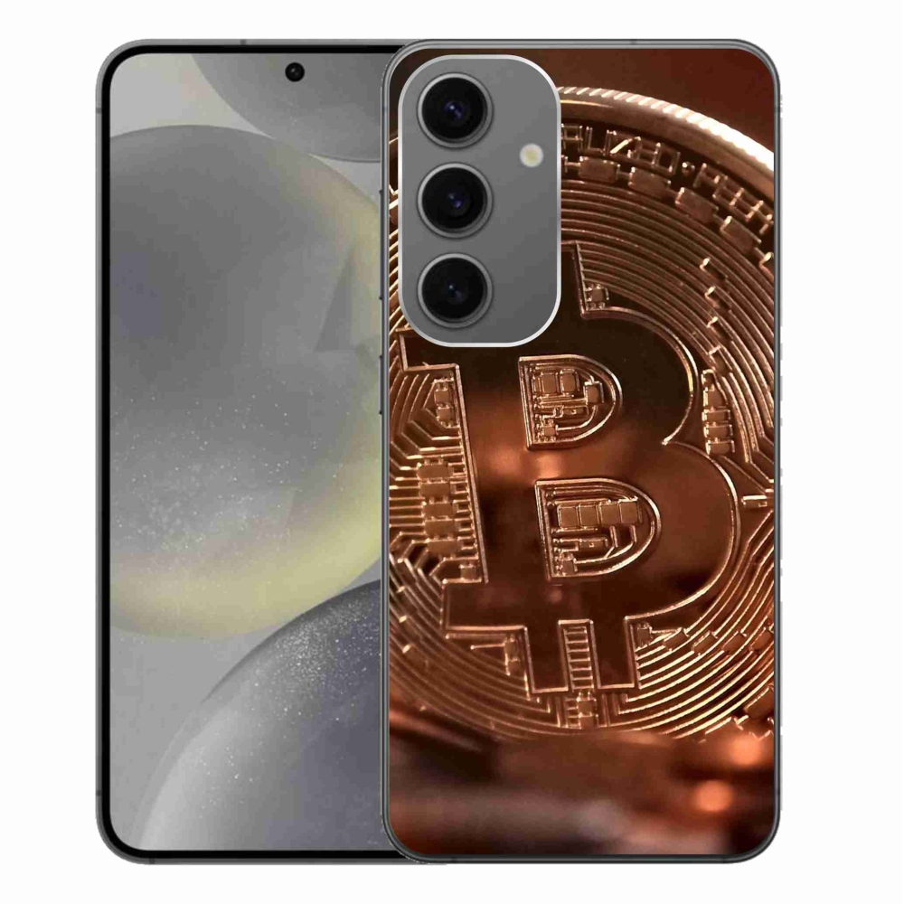 Gelový kryt mmCase na Samsung Galaxy S24+ - bitcoin