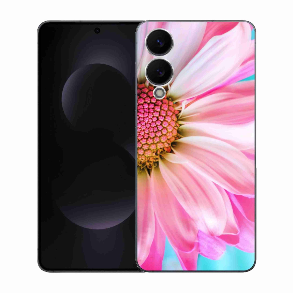 Gelový kryt mmCase na Samsung Galaxy S25 Edge - růžová květina