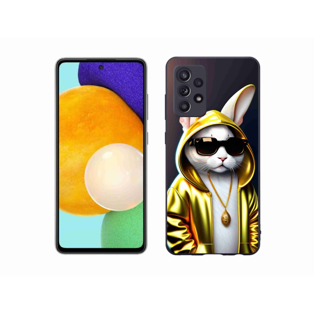 Gelový kryt mmCase na Samsung Galaxy A52/A52 5G - kočka boss