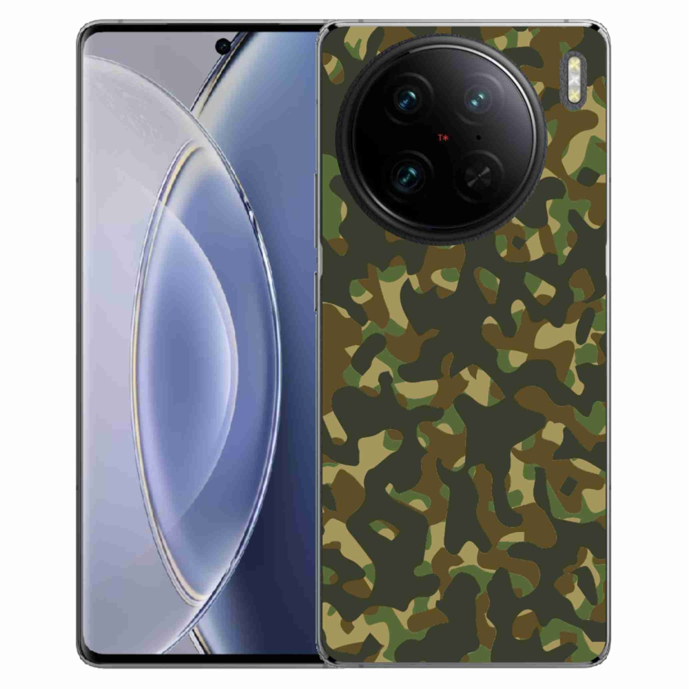 Gelový kryt mmCase na Vivo X90 Pro - maskáčový vzor 1