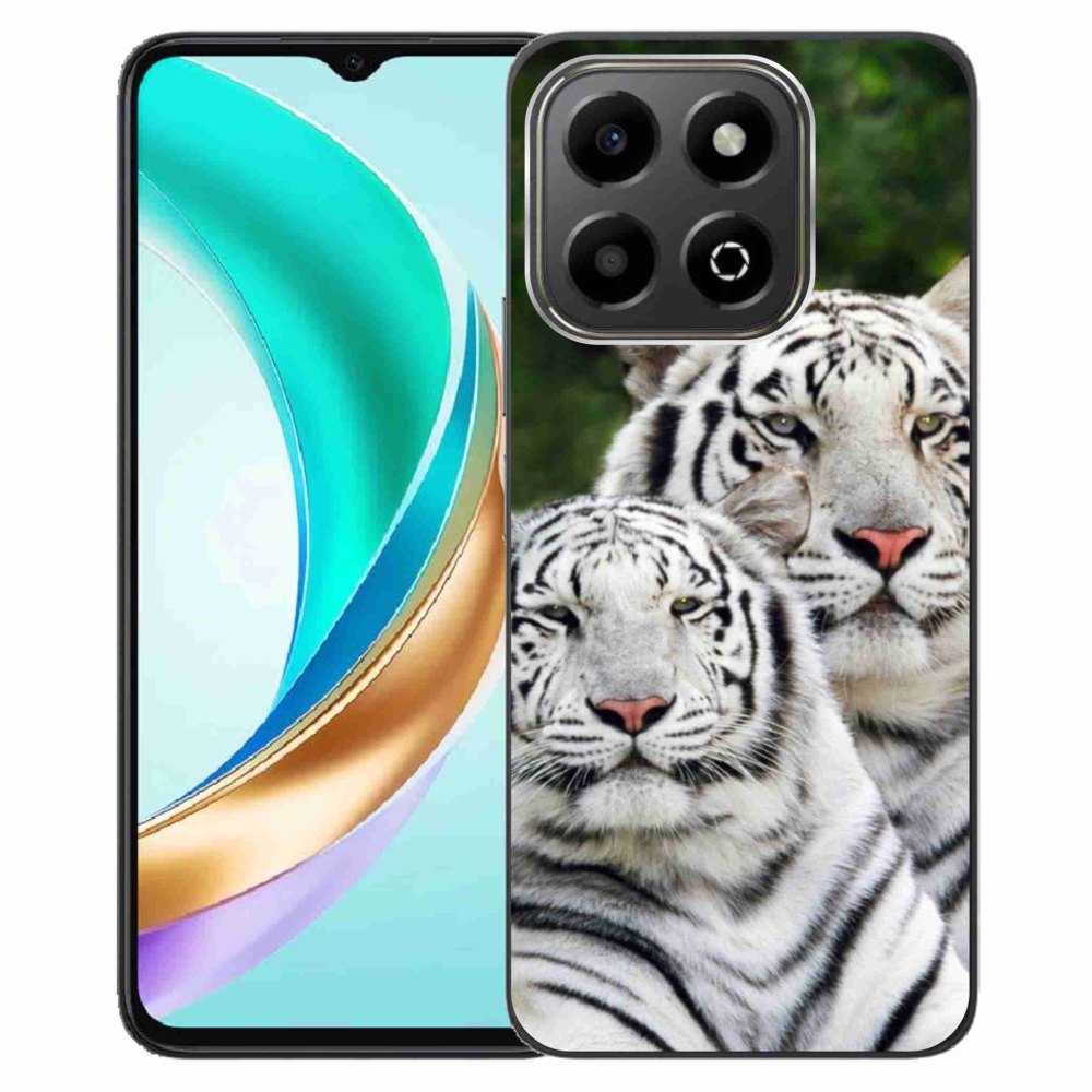Gelový kryt mmCase na Honor X6b - bílí tygři
