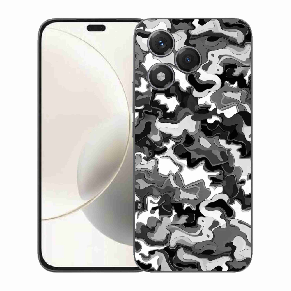 Gelový kryt mmCase na Honor 400 Lite - maskáčový vzor 3
