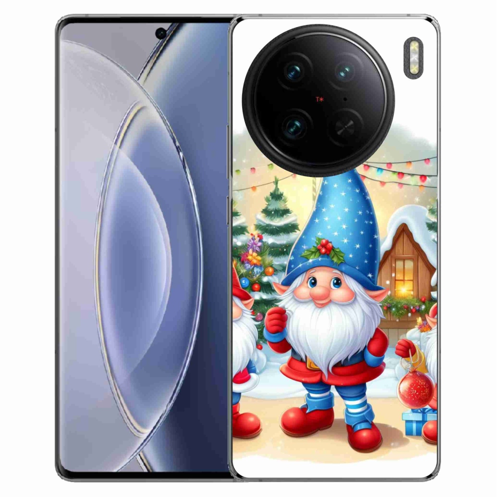 Gelový kryt mmCase na Vivo X90 Pro - vánoční skřítci