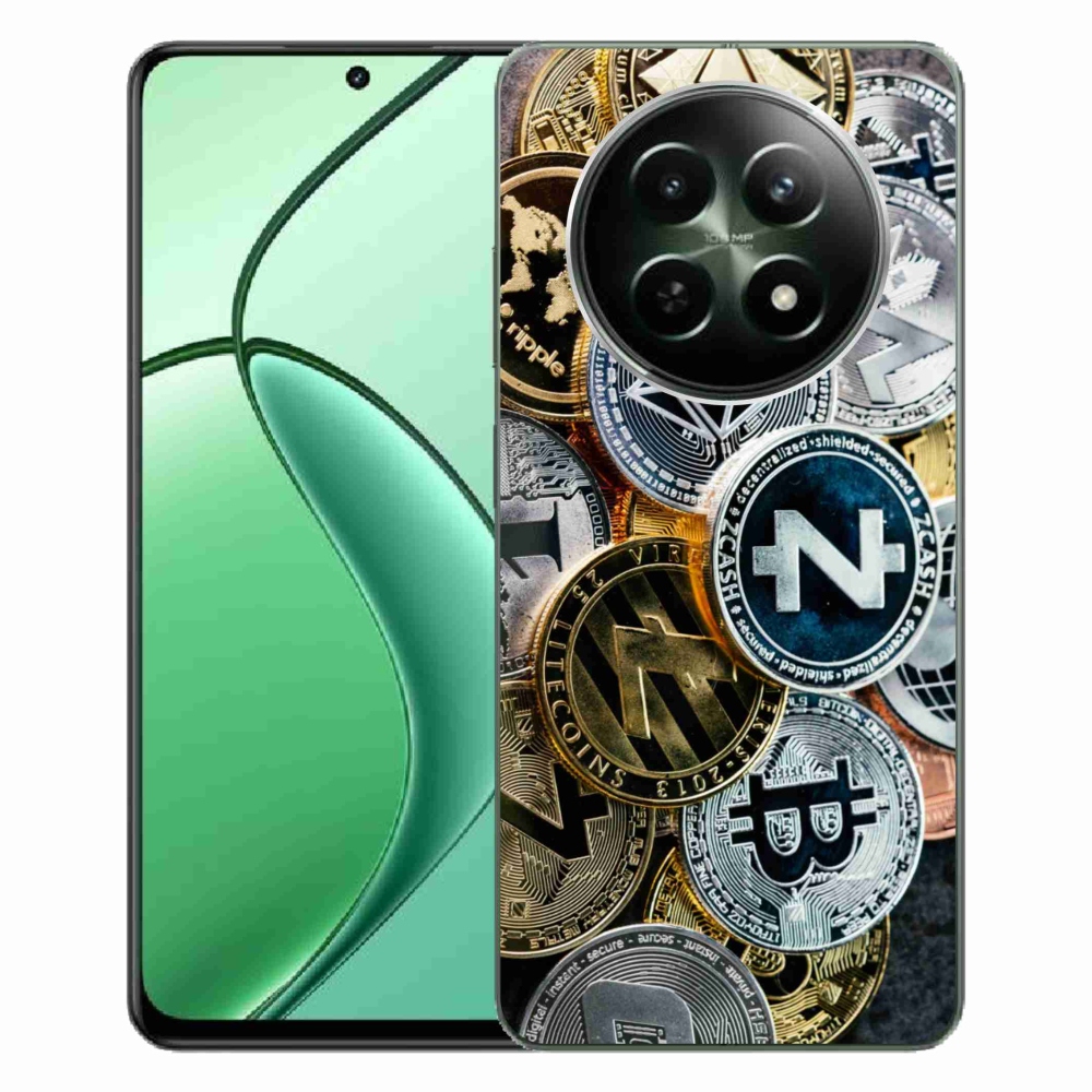 Gelový kryt mmCase na Realme 12 5G/12x 5G - kryptoměny