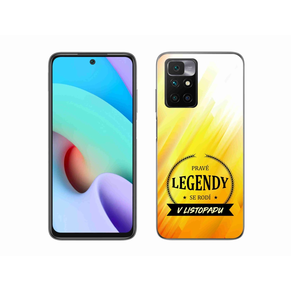 Gelový kryt mmCase na Xiaomi Redmi 10/Redmi 10 (2022) - legendy v listopadu žluté pozadí
