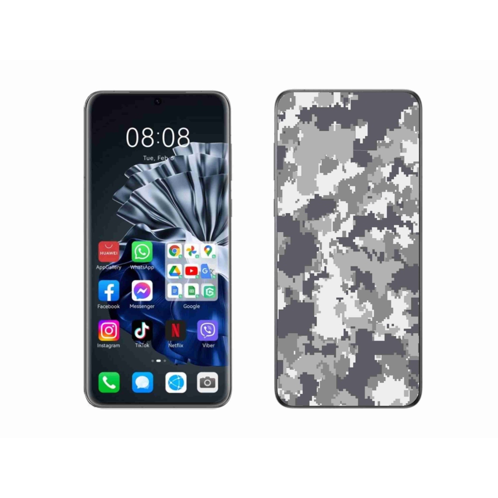 Gelový kryt mmCase na Huawei P60 Pro - maskáčový vzor 2